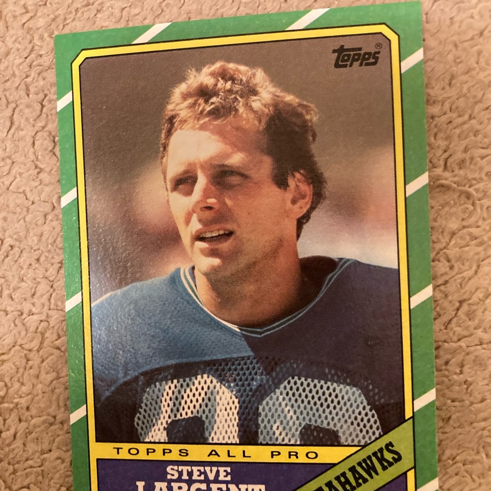 (6) 1987 Topps Steve Largent Seattle Seahawks Cards